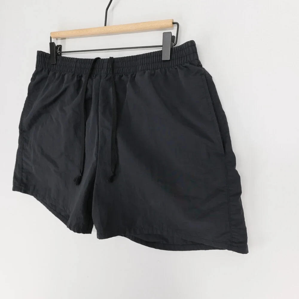 John Elliott Shorts Mens L (3) Black Nylon Drawstring Elastic Waist Casual